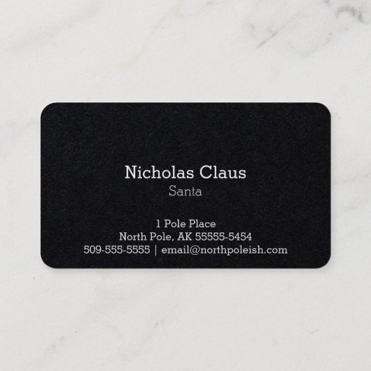 ヴィンテージのサンタクロースの写真/絵画 名刺 (裏面)