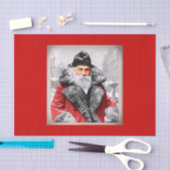 ヴィンテージのサンタクロースの写真 薄葉紙 (クラフト)