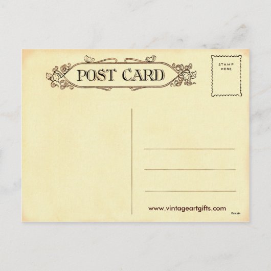 ヴィンテージのサンタクロースの郵便はがき シーズンポストカード (裏面)