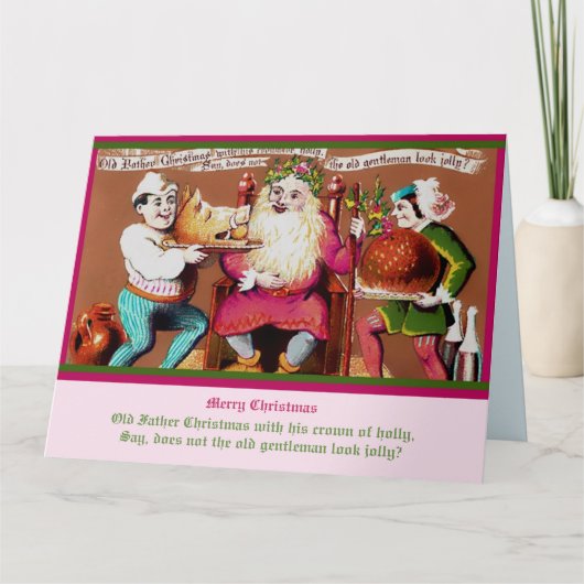 ヴィンテージのサンタクロース レア オールド ブリティッシュ(コピー) カード (正面)