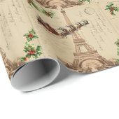 ヴィンテージのサンタパリのクリスマスの包装紙 ラッピングペーパー (ロールコーナー)