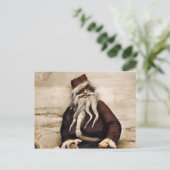 ヴィンテージのサンタ・クリスマス ポストカード (スタンド正面)