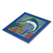 ヴィンテージのサンタCatalinaの島のマカジキのタイル タイル (側面)