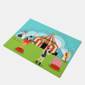 ヴィンテージのサーカスのドア・マット ドアマット (アングル)