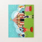 ヴィンテージのサーカスのパズル ジグソーパズル (縦)