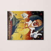 ヴィンテージのサーカスのピエロ ジグソーパズル (横)