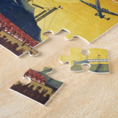 ヴィンテージのサーカスのピエロ ジグソーパズル (側面)