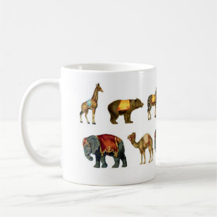 ヴィンテージのサーカスの動物のマグ コーヒーマグカップ