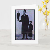 ヴィンテージのサーカスの変種のおもしろいなバースデー・カード カード (黄色い花)