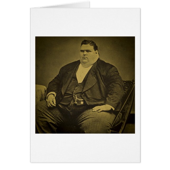 ヴィンテージのサーカスの変種の余興の脂肪人 (正面)