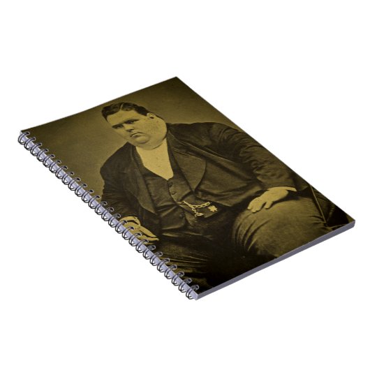 ヴィンテージのサーカスの変種の余興の脂肪人 ノートブック (右側)