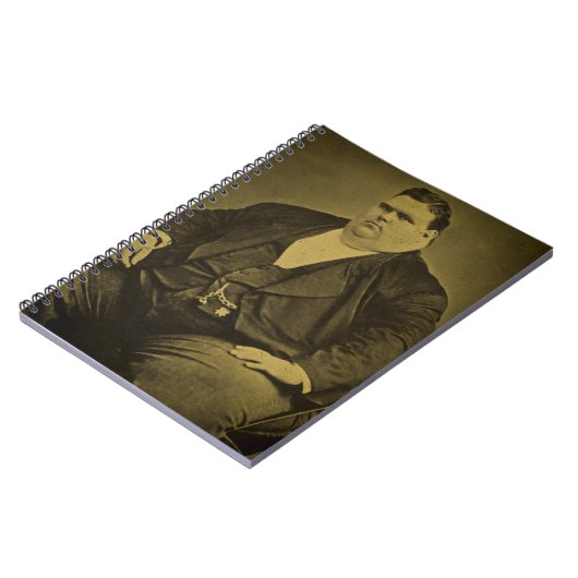 ヴィンテージのサーカスの変種の余興の脂肪人 ノートブック (左側)