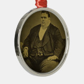 ヴィンテージのサーカスの変種の余興の脂肪人 メタルオーナメント (右)