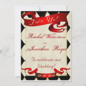 ヴィンテージのサーカスの大テントのカーニバルの結婚式招待状4 招待状 (正面)