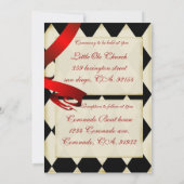 ヴィンテージのサーカスの大テントのカーニバルの結婚式招待状4 招待状 (裏面)