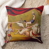 ヴィンテージのサーカスの広告1875年 クッション (ブランケット)