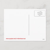 ヴィンテージのサーカスの芸術のおもしろいなバレンタイン シーズンポストカード (裏面)