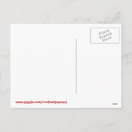 ヴィンテージのサーカスの芸術のおもしろいなバレンタイン シーズンポストカード (裏面)