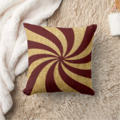 ヴィンテージのサーカスの螺線形の赤 クッション (ブランケット)