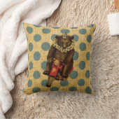 ヴィンテージのサーカスは水玉模様が付いているオートバイに関係します クッション (ブランケット)