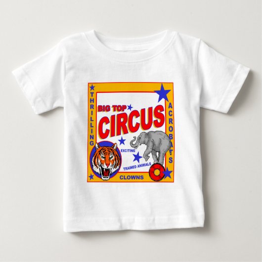 ヴィンテージのサーカスポスター ベビーTシャツ (正面)