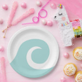 ヴィンテージのサーファーの紙皿の海洋波のプレート ペーパープレート (パーティー)