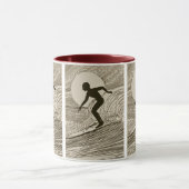 ヴィンテージのサーフ マグカップ (中央)