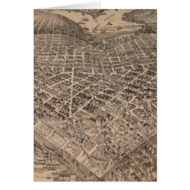 ヴィンテージのシアトルのハートMap (1905年) (正面)