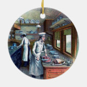 ヴィンテージのシェフのオーナメント セラミックオーナメント (裏面)