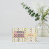 ヴィンテージのシェブロンのカメラの写真撮影の名刺 名刺 (スタンド正面)