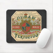 ヴィンテージのシガーの広告のラベルのキューバ人のPerfectosのタバコ マウスパッド (マウス)