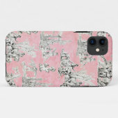 ヴィンテージのシックなピンクのToileの花のiPhone 5 5S Case-Mate iPhoneケース (裏面(横))