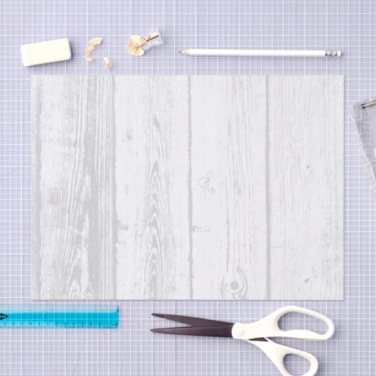 ヴィンテージのシックな白木木目デコクラフト 薄葉紙 (クラフト)