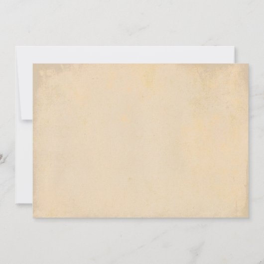 ヴィンテージのシックな結婚式招待状のアンティークの華麗さ 招待状 (裏面)