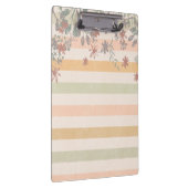 ヴィンテージのシックな花柄はと加えます一流のモノグラムを縞で飾ります クリップボード (右)