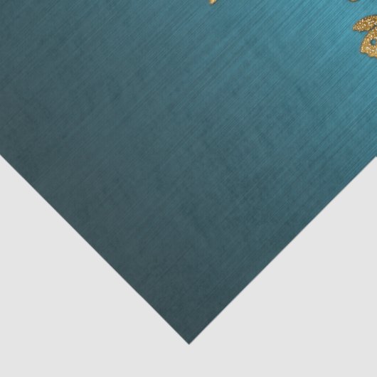 ヴィンテージのシックな金ゴールドの水の花のグリッターの写真のプリント 薄葉紙 (詳細)