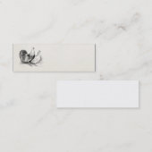 ヴィンテージのシャモの鶏の鳥のオンドリの鶏 スキニー名刺 (正面/裏面)