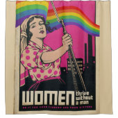 ヴィンテージのシャワーカーテン シャワーカーテン (正面)