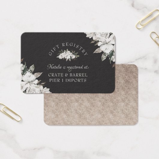 ヴィンテージのシャワーギフト登録カードの挿入 (オフィス)