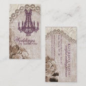 ヴィンテージのシャンデリアの名刺 名刺 (正面/裏面)