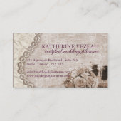 ヴィンテージのシャンデリアの名刺 名刺 (裏面)