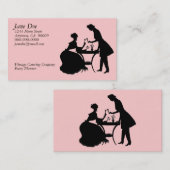 ヴィンテージのシルエット 名刺 (正面/裏面)