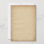 ヴィンテージのシルクハットの結婚式招待状 招待状 (裏面)