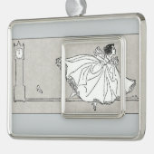 ヴィンテージのシンデレラのオーナメントの装飾 シルバープレートフレームオーナメント (左)