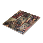 ヴィンテージのシンデレラのクリスマスのモンタージュ タイル (側面)