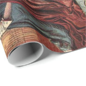 ヴィンテージのシンデレラのクリスマスのモンタージュ ラッピングペーパー (ロールコーナー)