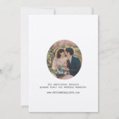 ヴィンテージのシンプルな結婚式のSave The Date 招待状 (裏面)