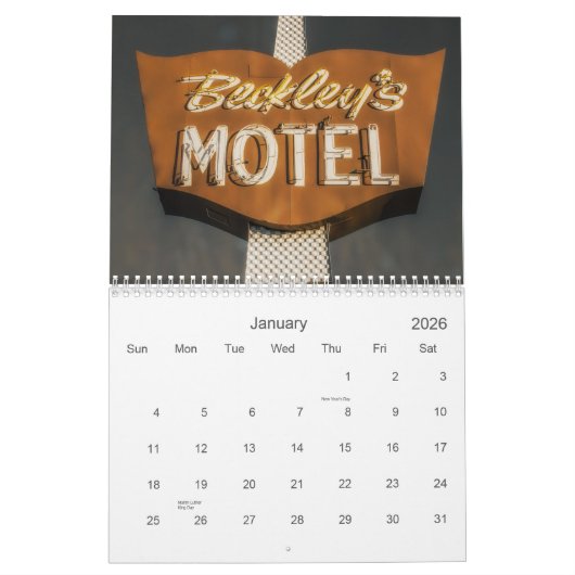 ヴィンテージのシンボルや象徴の初版の2016カレンダー カレンダー (1月 2026)