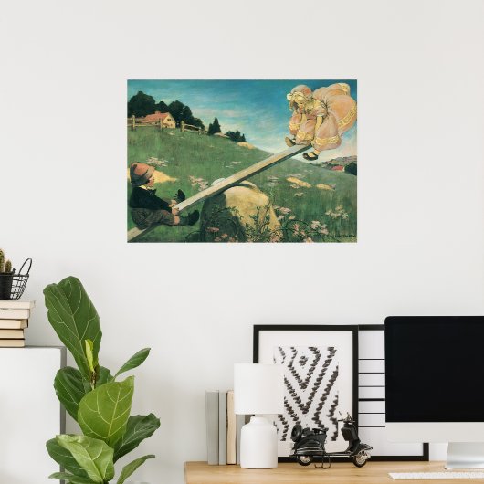 ヴィンテージのシーソー・マージェリー・ドー、ジェシー・ウィルコックス・スミス ポスター (ホームオフィス)