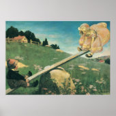 ヴィンテージのシーソー・マージェリー・ドー、ジェシー・ウィルコックス・スミス ポスター (正面)